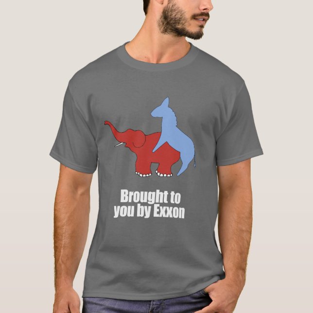 Camiseta Anti-Republicano - traído a usted por exxon (Anverso)