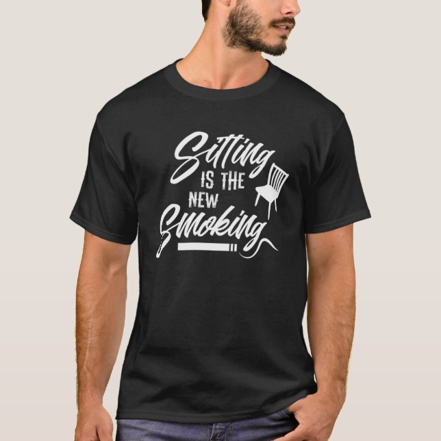 Camiseta Anti Sitting is the New Smoking Healthy Lifestyle (Anverso)