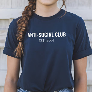 Camiseta Anti-Social Club, Camiseta Divertida Sarc