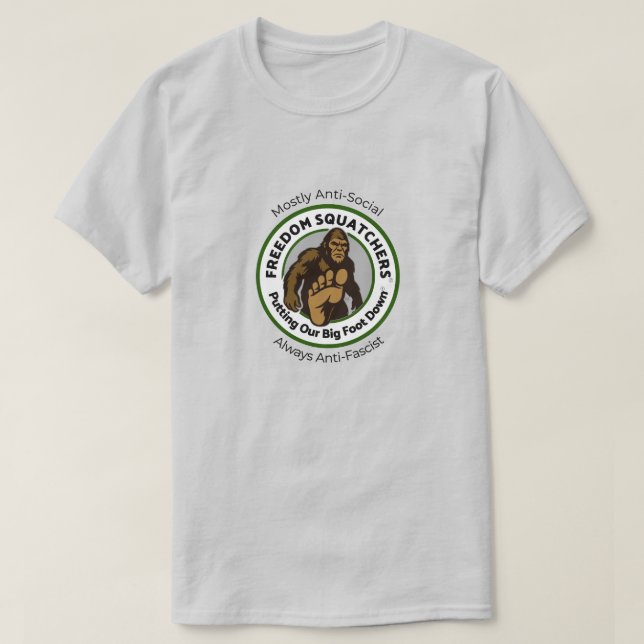 Camiseta "Anti-Social" de Freedom Squatchers (Diseño del anverso)