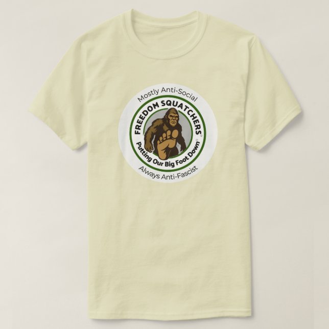 Camiseta "Anti-Social" de Freedom Squatchers (v2) (Diseño del anverso)