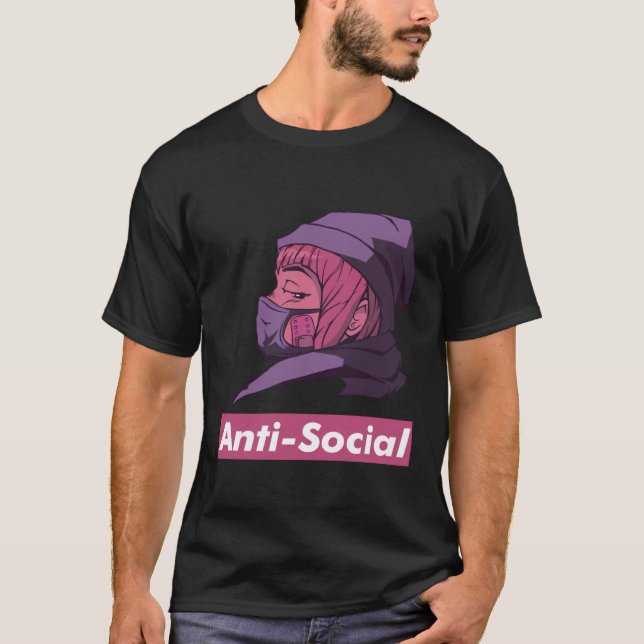 Camiseta Anti Social Facemask Japanese Episode Noodles (Anverso)