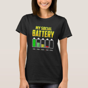 Camiseta Anti social mi batería social introducivert