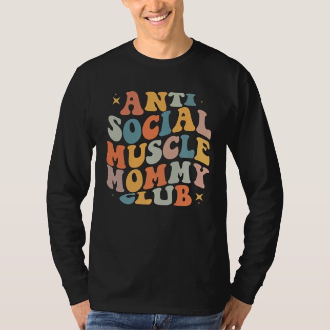 Camiseta Anti Social Muscle Mommy Club Groovy Pump Cover (Anverso)