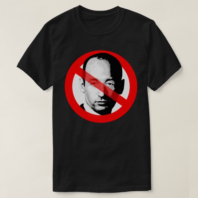 Camiseta Anti Stephen Miller cruzó la cara (Diseño del anverso)
