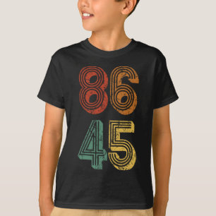 Camiseta anti Trump 86 45 no resiste a Donald Retr