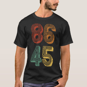 Camiseta anti Trump 86 45 no resiste a Donald Retr