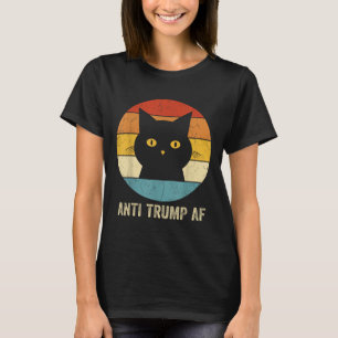 Camiseta Anti Trump Af Tee Retro Gracioso Anti Trump Cat