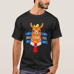 Camiseta Anti Trump Drama Llama Perdedor Cede Demócrata