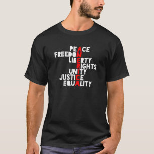 Camiseta Anti Trump Estados Unidos significa unidad, paz re