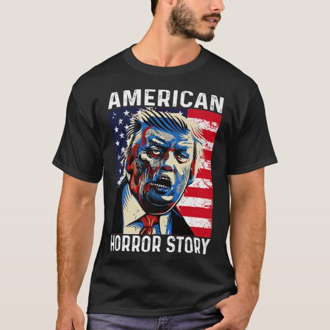 Camiseta Anti Trump Horror American Story Zombie Trump Hall (Anverso)
