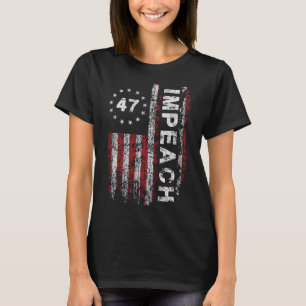Camiseta Anti Trump Impugnar 47 Trump 47º Presidente Bander