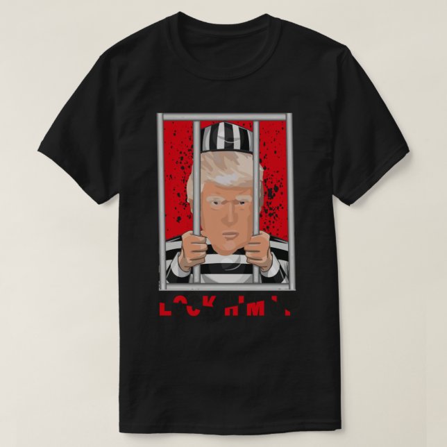Camiseta Anti Trump lo encerró (Diseño del anverso)