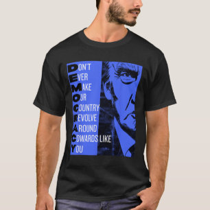 Camiseta Anti Trump Pro Democracia Resist! Progres