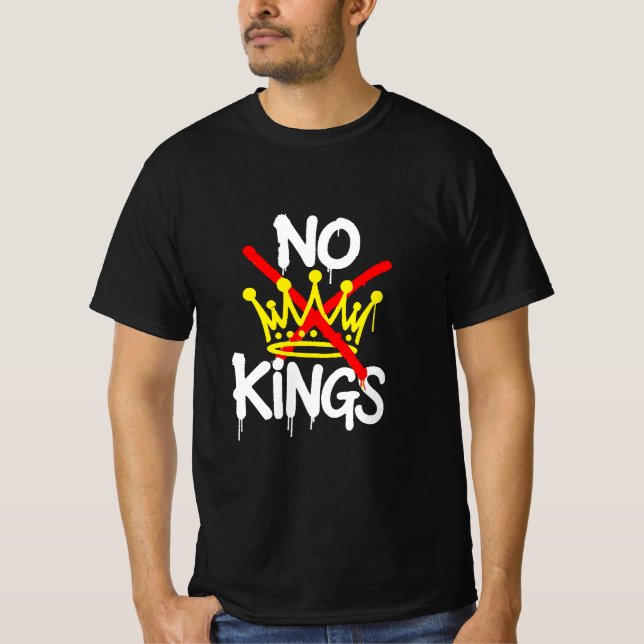 Camiseta Anti-Trump Pro-democracia SIN REY (Anverso)