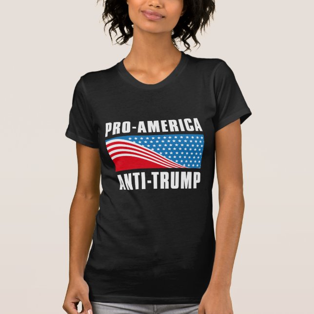 Camiseta Anti Trump pro-Estados Unidos (Anverso)