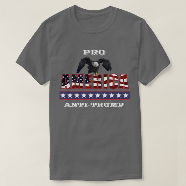 CAMISETA ANTI-TRUMP PRO-ESTADOS UNIDOS (Diseño del anverso)