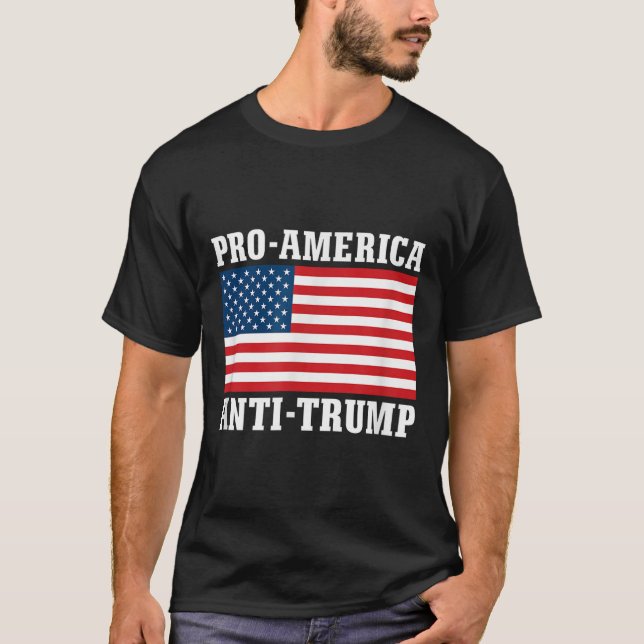 Camiseta Anti-trump pro-estadounidense (Anverso)