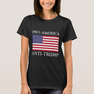 Camiseta Anti-trump pro-estadounidense - Bandera norteameri