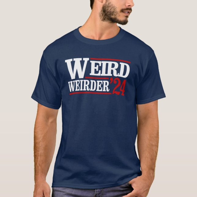 Camiseta Anti Trump Vance - Raro y más raro 2024 (Anverso)