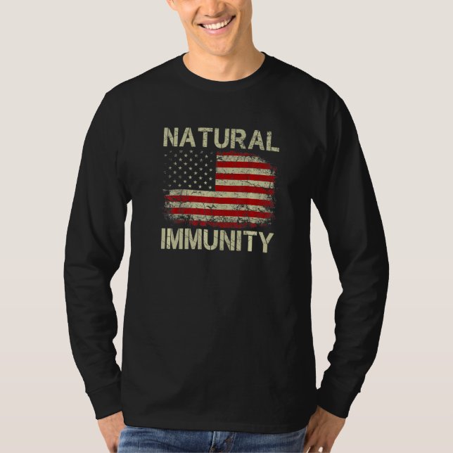 Camiseta Anti Vacuna Inmunidad Natural Libertad Médica No V (Anverso)