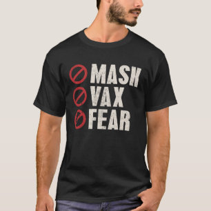 Camiseta Anti Vacuna Libertad Sin Máscara No Miedo A La Ver