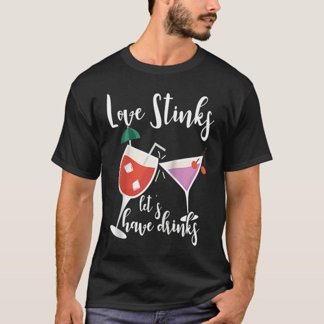 Camiseta Anti Valentine's Day Single And Happy Valentines D (Anverso)