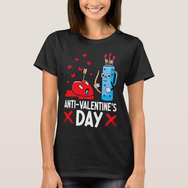 Camiseta Anti Valentines Day Valentines Day Arrows Single  (Anverso)