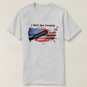 Camiseta Anti Vax Mi Cuerpo Mi Elección Rojo Azul Azul Azul