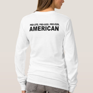 Camiseta Antiabortista. Favorable-Dios. Americano del
