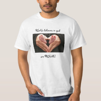 CAMISETA ANTIABORTISTA VERDADERO