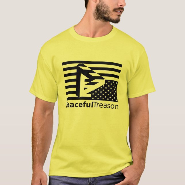 Camiseta antibandera con una pacífica traición (Anverso)