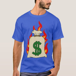 Camiseta Anticapitalist Burning Money