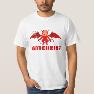 Camiseta "Antichrist divertido" con el diablo del triunfo