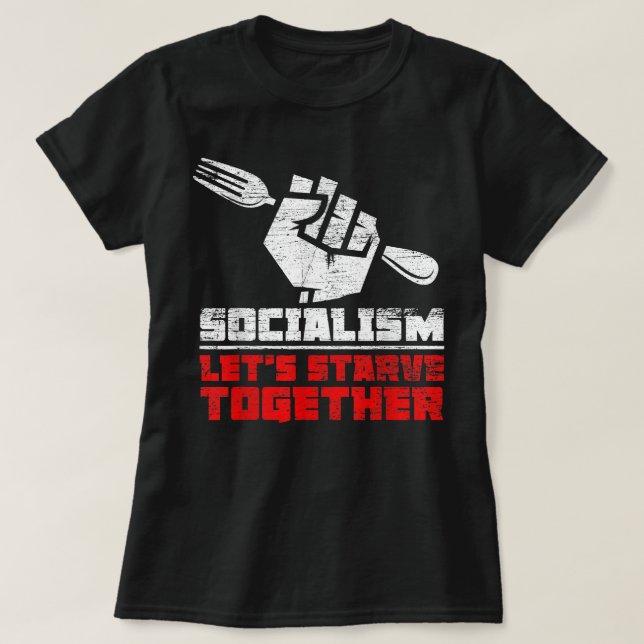 Camiseta Anticomunismo anti socialismo  (Diseño del anverso)