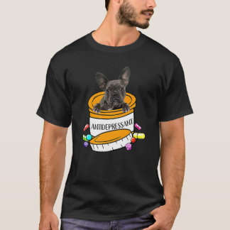Camiseta Antidepresivo Bulldog francés