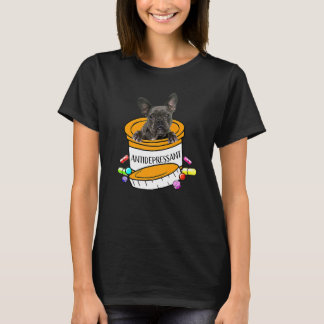 Camiseta Antidepresivo Bulldog francés
