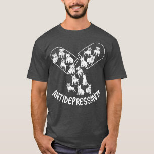 Camiseta Antidepresivos, amantes de los perros Pitbull, per
