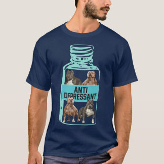 Camiseta Antidepresivos, Amor Sonrisa Pitbull, Perro Es Amo