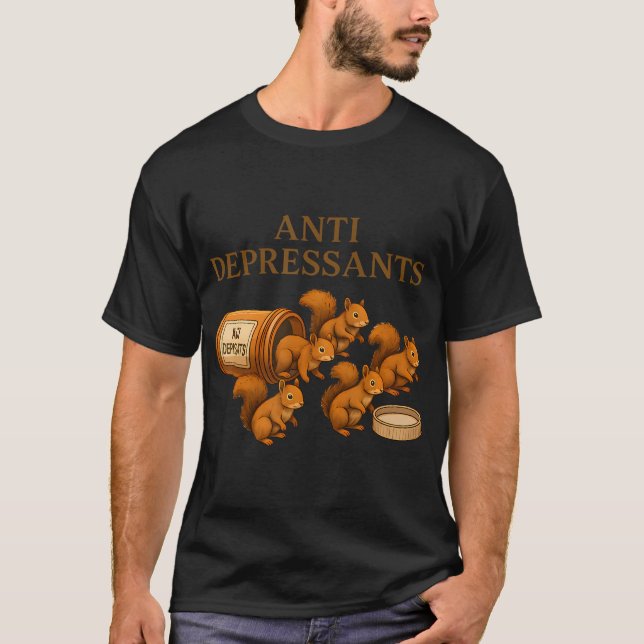 Camiseta Antidepresivos de Ardilla (Anverso)