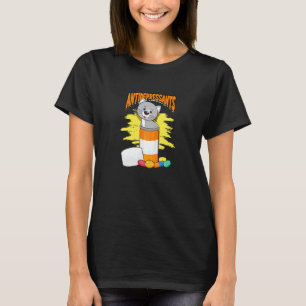 Camiseta Antidepresivos Gatos Grises de Rayas Naturales Pat