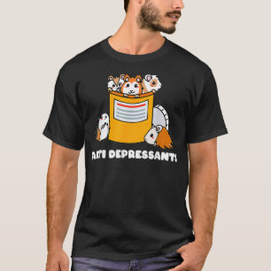 Camiseta Antidepresivos Guinea Cerdo Gracioso Cute Cerdo _