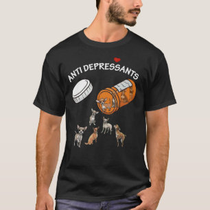 Camiseta Antidepressant Chihuahua Orange Bottle