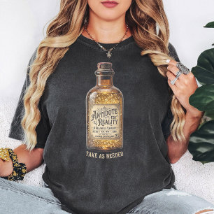 Camiseta Antidoto Para la Realidad Botica Vintage