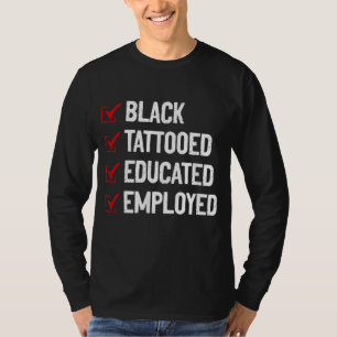 Camiseta Antiesterotipo A educado con tatuaje negro