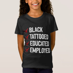 Camiseta Antiesterotipo A educado con tatuaje negro