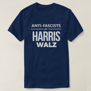 Camiseta Antifascista para Harris Walz