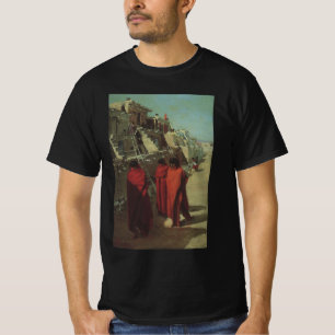 Camiseta Antigua Americana Nativa, Hopi Pueblo por Louis Ak