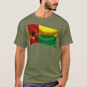 Camiseta Antigua bandera de Cabo Verde ondulada