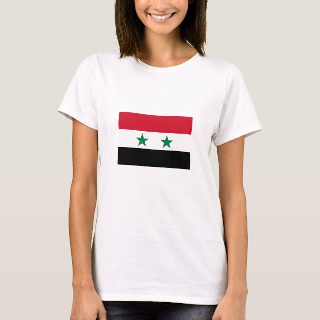 Camiseta Antigua bandera de Siria (Anverso)